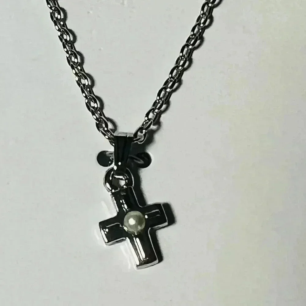 My First Communion by Ganz - Earrings and Pendant Set Silver Tone
